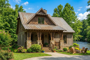Cottage Style House Plan - 3 Beds 2 Baths 1379 Sq/Ft Plan #17-2451 Exterior 
