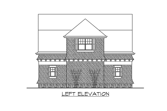Exterior - Other Elevation 1 for Traditional House Plan #132-191 - 1 bed, 1 bath