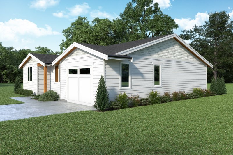 House Plan Design - Exterior - Other Elevation 1 for Ranch House Plan #1070-184 - 3 bed, 2 bath
