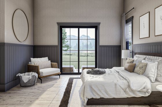 Interior - Master Bedroom 1 for Barndominium House Plan #455-662 - 3 bed, 2 bath