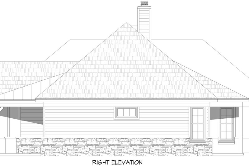 Home Plan - Exterior - Other Elevation 1 for Country House Plan #932-1200 - 3 bed, 2.5 bath