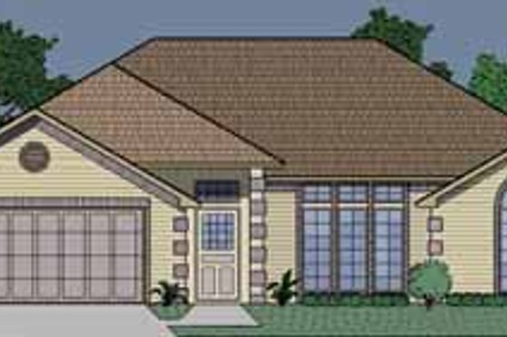 Exterior - Front Elevation for Traditional House Plan #65-120 - 4 bed, 3 bath