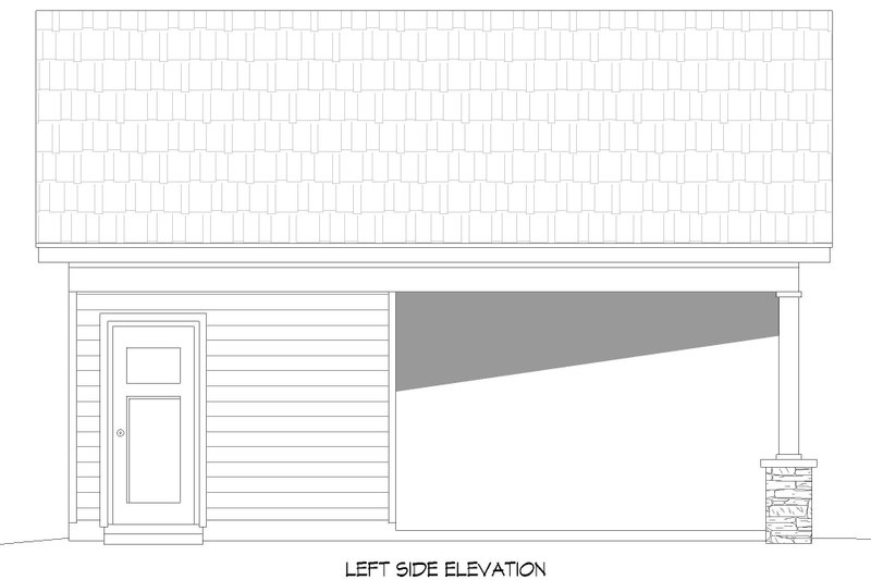 Architectural House Design - Exterior - Other Elevation 1 for Country House Plan #932-354, 0.5 bath