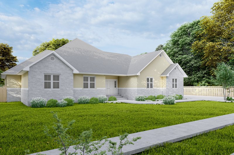 Home Plan - Exterior - Front Elevation 3 for Traditional House Plan #1060-259 - 3 bed, 2 bath