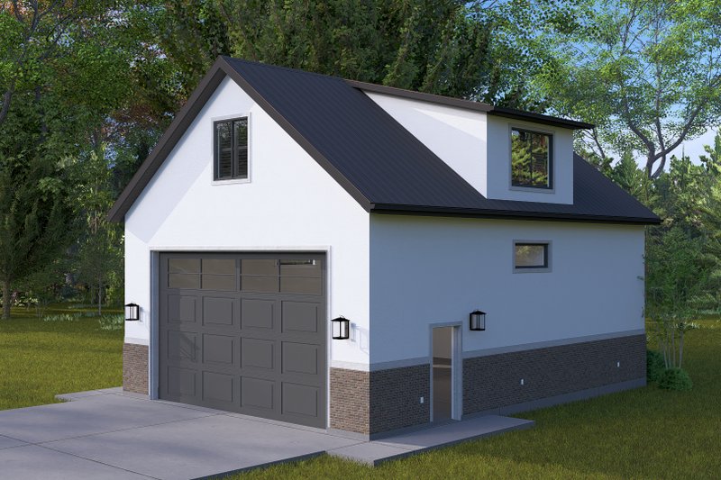 Architectural House Design - Exterior - Front Elevation 3 for Traditional House Plan #1060-334, 0.5 bath