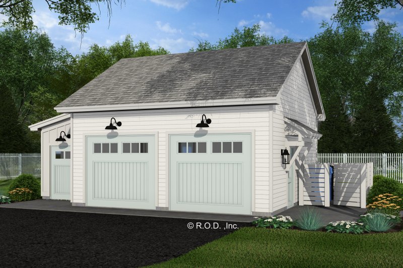 House Blueprint - Exterior - Front Elevation 3 for Farmhouse House Plan #51-1578, 0 bath