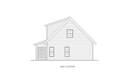 Log Style House Plan - 3 Beds 2 Baths 1560 Sq/Ft Plan #54-658 