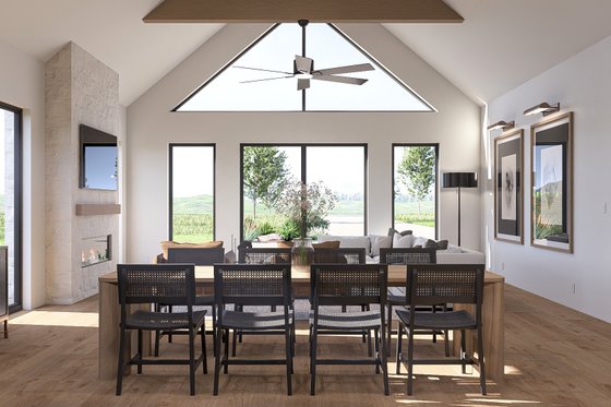 Interior - Dining Room 1 for Modern House Plan #455-382 - 3 bed, 2.5 bath