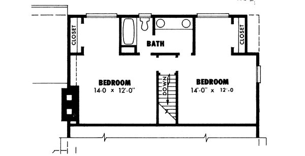 Ranch Floor Plan - Upper Floor Plan #10-231