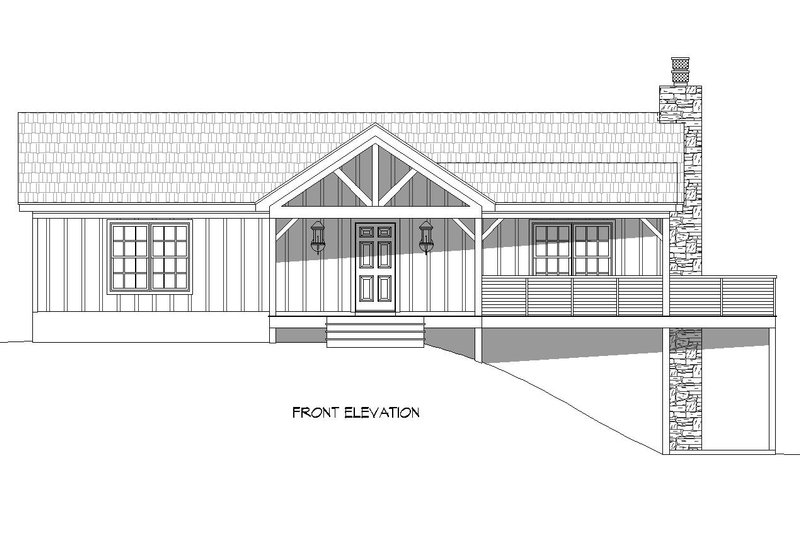 Dream House Plan - Exterior - Front Elevation 3 for Country House Plan #932-1448 - 4 bed, 2 bath