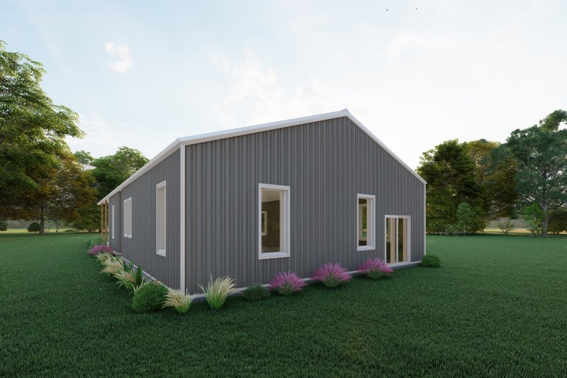 House Plan Design - Exterior - Front Elevation 3 for Barndominium House Plan #1107-41 - 2 bed, 2 bath