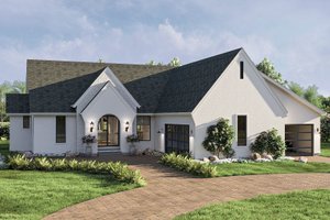 Modern Exterior - Front Elevation Plan #455-414