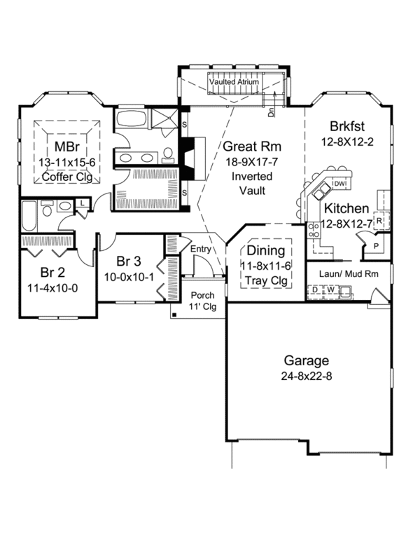 Ranch Style House Plan 3 Beds 2 Baths 2100 Sq Ft Plan Ranch Style House Plan 3 Beds 2 Baths 2100 Sq Ft Plan