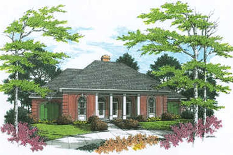 House Plan Design - Traditional Exterior - Front Elevation Plan #45-219