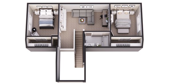 Traditional Floor Plan - Upper Floor Plan #51-1323