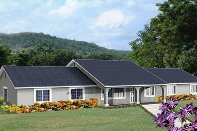 House Plan Design - Ranch Exterior - Front Elevation Plan #1-891