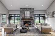 Barndominium Style House Plan - 3 Beds 3 Baths 2569 Sq/Ft Plan #455-613 Interior 