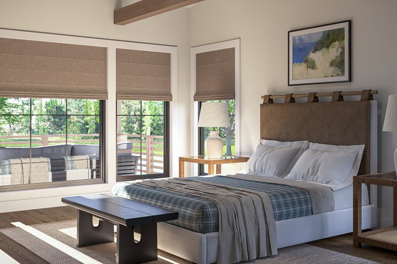 Home Plan - Interior - Bedroom 1 for Beach House Plan #455-594 - 1 bed, 2 bath