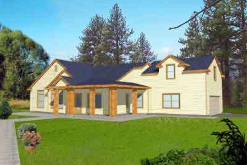 Dream House Plan - Traditional Exterior - Front Elevation Plan #117-297