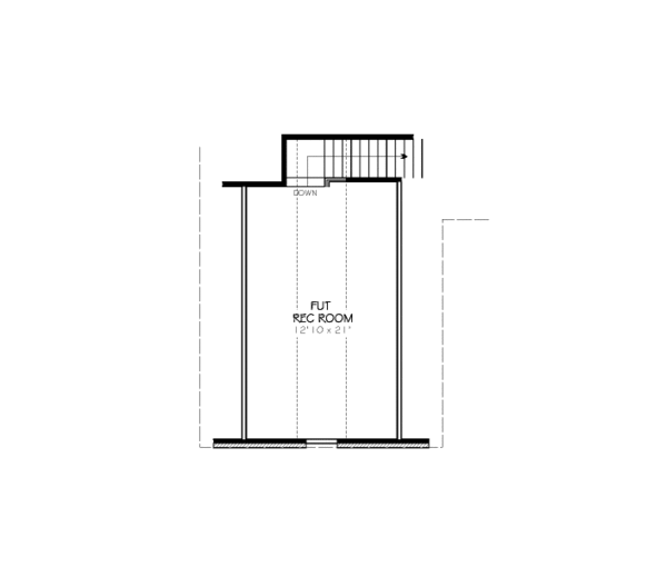 Traditional Floor Plan - Upper Floor Plan #424-300