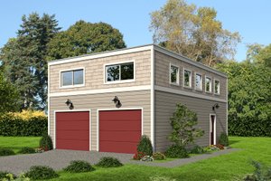 Contemporary Exterior - Front Elevation Plan #932-290