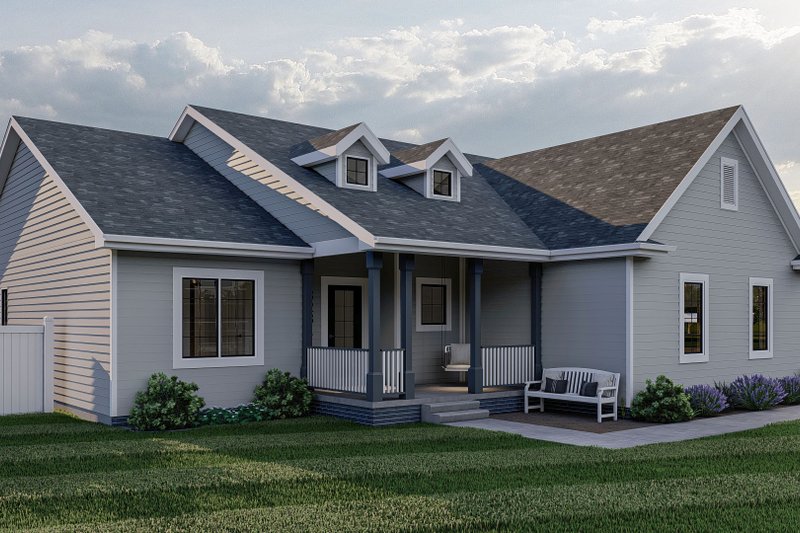 House Plan Design - Traditional Exterior - Front Elevation Plan #455-229