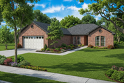 Traditional Style House Plan - 4 Beds 2 Baths 1760 Sq/Ft Plan #17-635 Exterior 
