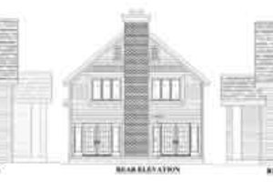 Exterior - Rear Elevation for Traditional House Plan #138-166 - 3 bed, 1.5 bath