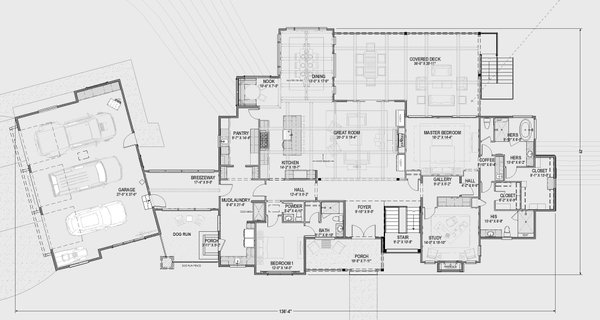 Dream House Plan - Tudor Floor Plan - Main Floor Plan #1069-37