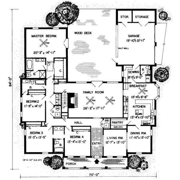 Traditional Floor Plan - Main Floor Plan #312-238
