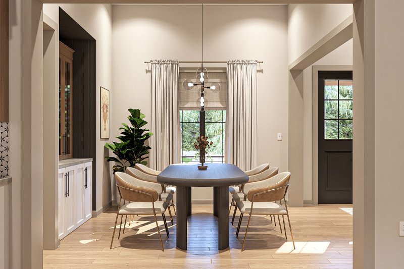 Home Plan - Interior - Dining Room for Modern House Plan #455-354 - 3 bed, 2.5 bath