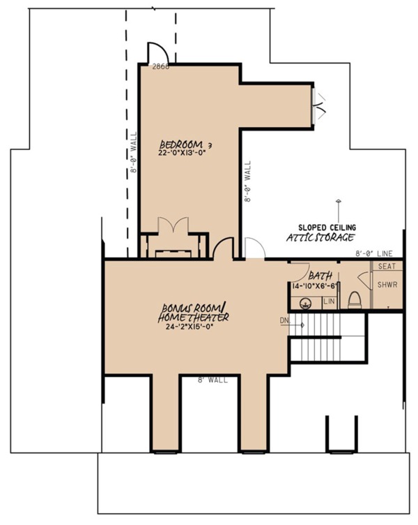 Home Plan - Farmhouse Floor Plan - Upper Floor Plan #923-67