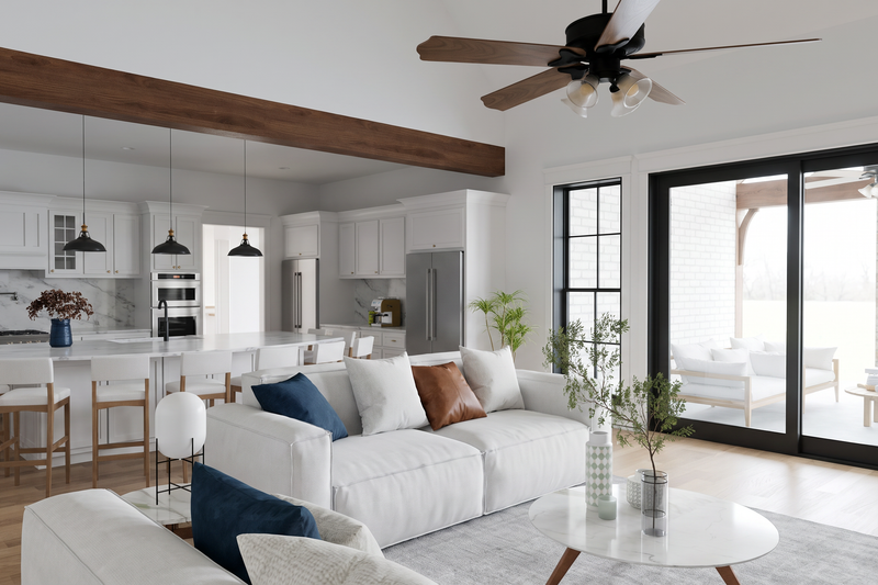 Architectural House Design - Interior - Family Room for Traditional House Plan #923-519 - 4 bed, 3.5 bath