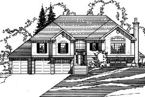 Traditional Exterior - Front Elevation Plan #31-132