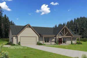 Ranch Exterior - Front Elevation Plan #932-740