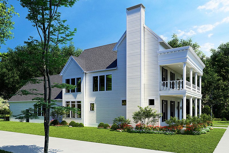 Architectural House Design - Exterior - Other Elevation for Colonial House Plan #923-236 - 3 bed, 2 bath