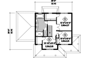 Country Style House Plan - 3 Beds 2 Baths 1708 Sq/Ft Plan #25-4576 