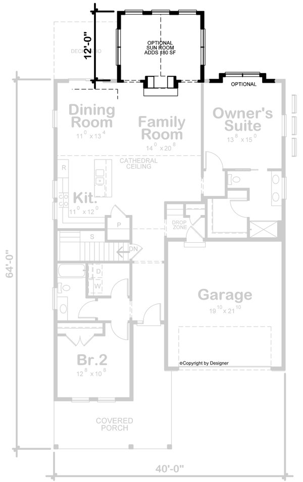 Craftsman Floor Plan - Other Floor Plan #20-2598