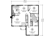 Traditional Style House Plan - 2 Beds 1 Baths 1212 Sq/Ft Plan #25-179 