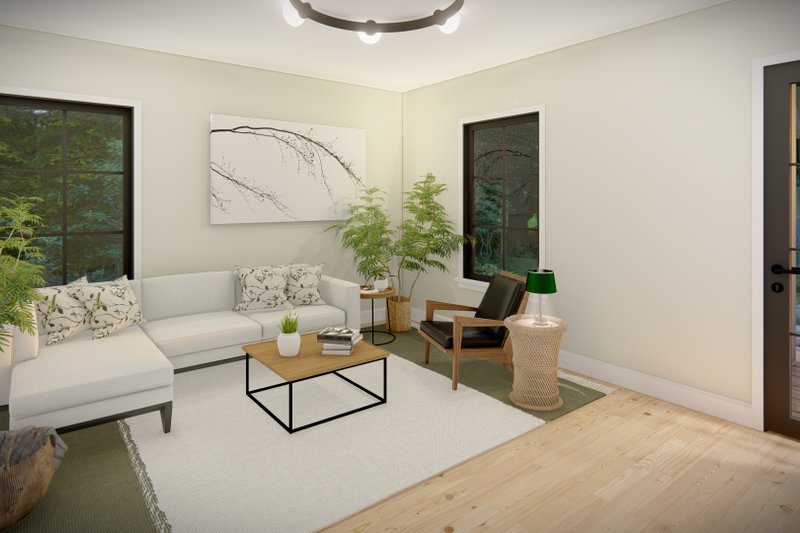 Dream House Plan - Interior - Family Room for Cottage House Plan #1094-10 - 3 bed, 2 bath