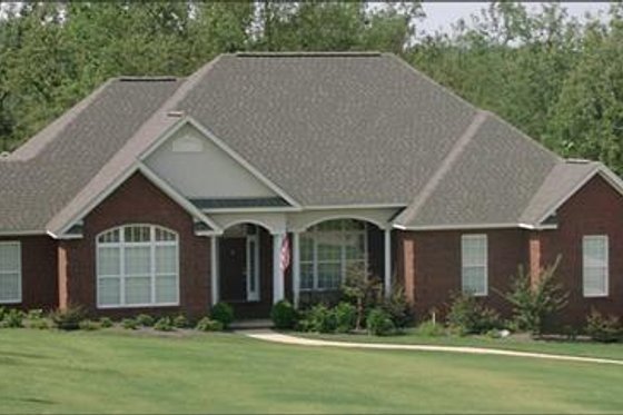 Exterior - Front Elevation for Traditional House Plan #63-108 - 4 bed, 2 bath