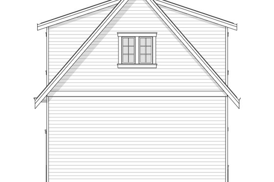 Exterior - Rear Elevation for Farmhouse House Plan #1114-46 - 2 bed, 1 bath