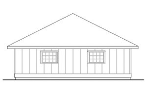 Exterior - Other Elevation for Traditional House Plan #124-801, 0 bath
