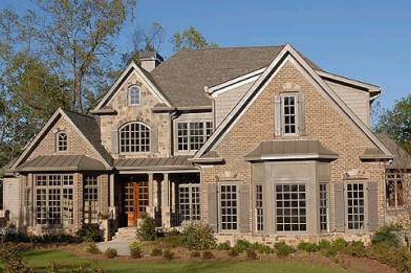 Architectural House Design - European Exterior - Front Elevation Plan #54-162