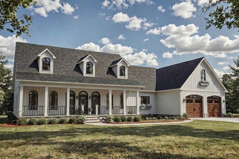 Dream House Plan - Exterior - Front Elevation 3 for Farmhouse House Plan #21-673 - 3 bed, 3 bath