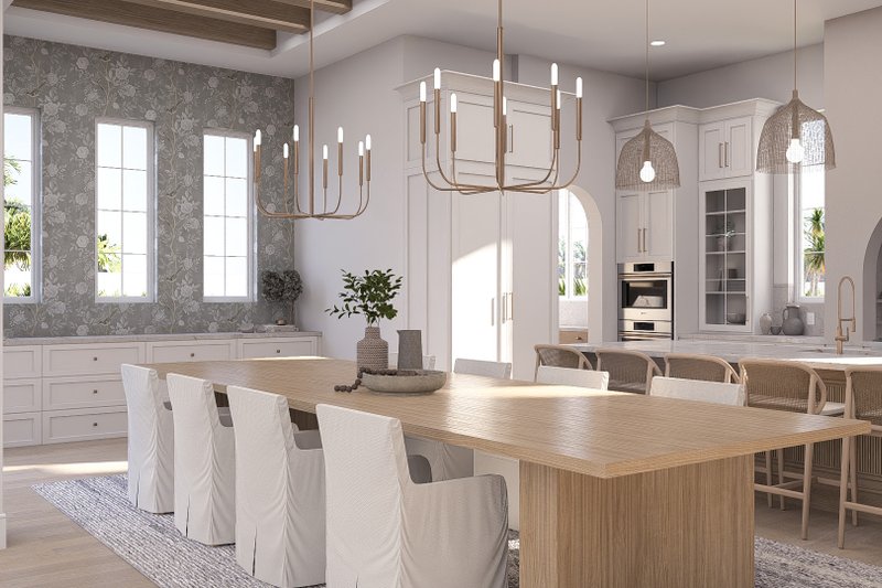 House Blueprint - Interior - Dining Room for Beach House Plan #455-757 - 3 bed, 2.5 bath