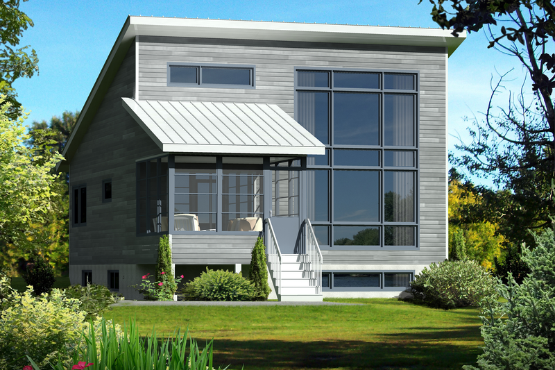 Plan 25-4525 — Contemporary, 900 sq ft (Houseplans.com)