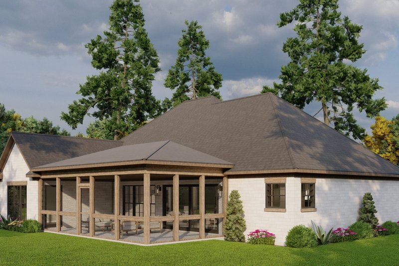 Architectural House Design - Exterior - Other Elevation 3 for Traditional House Plan #923-37 - 4 bed, 3 bath