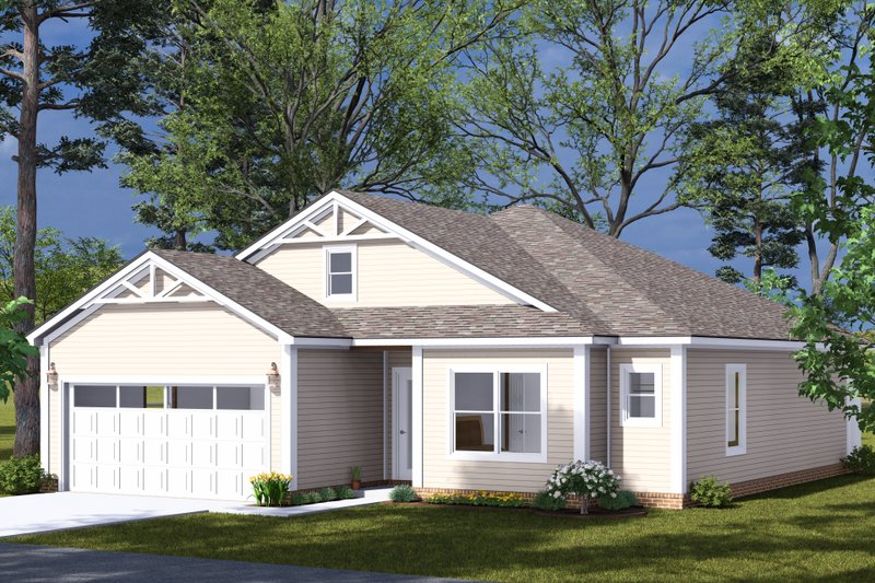 Home Plan - Exterior - Other Elevation for Cottage House Plan #513-2312 - 3 bed, 2 bath