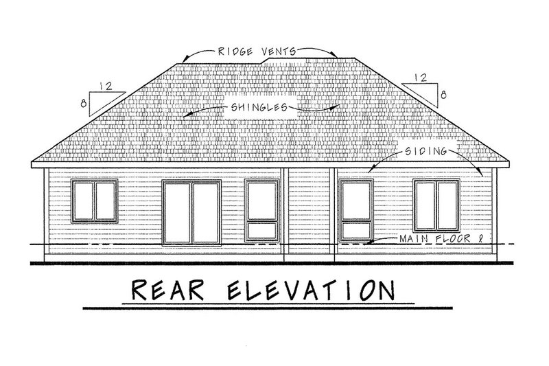 Architectural House Design - Exterior - Front Elevation 6 for European House Plan #20-2059 - 3 bed, 2 bath